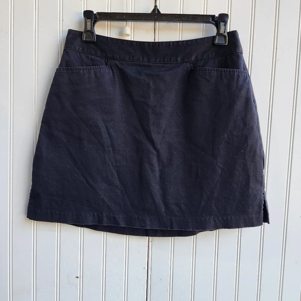 Lady Hagen Skirt Skort Womens Black Athletic Golf Tennis Cotton Sz 4